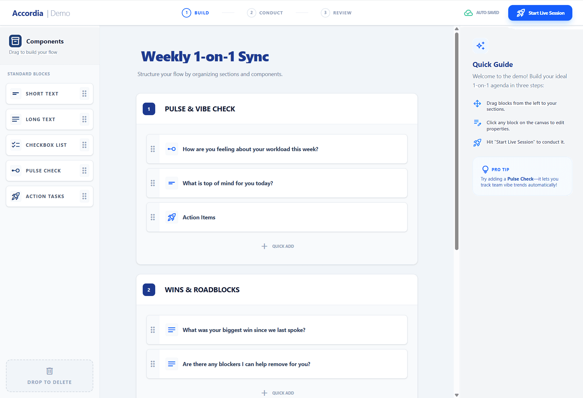 Accordia form builder interface